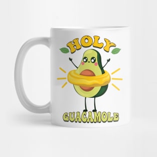 Adorable Avocado Delight: Holy Guacamole Craze Mug